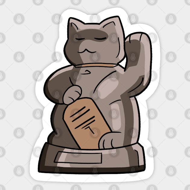 Maneki-neko Sticker by anitasafonova